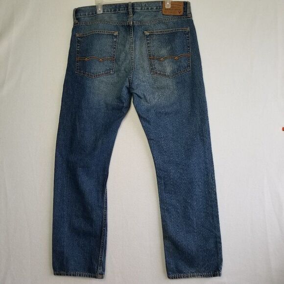 American Eagle Outfitters Jeans Men's 36 Distressed Denim Original Straight Leg - Picture 3 of 11